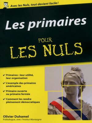cover image of Les primaires pour les Nuls poche